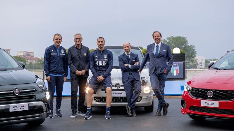 Fiat auto ufficiale della Nazionale di calcio per altri 4 anni 