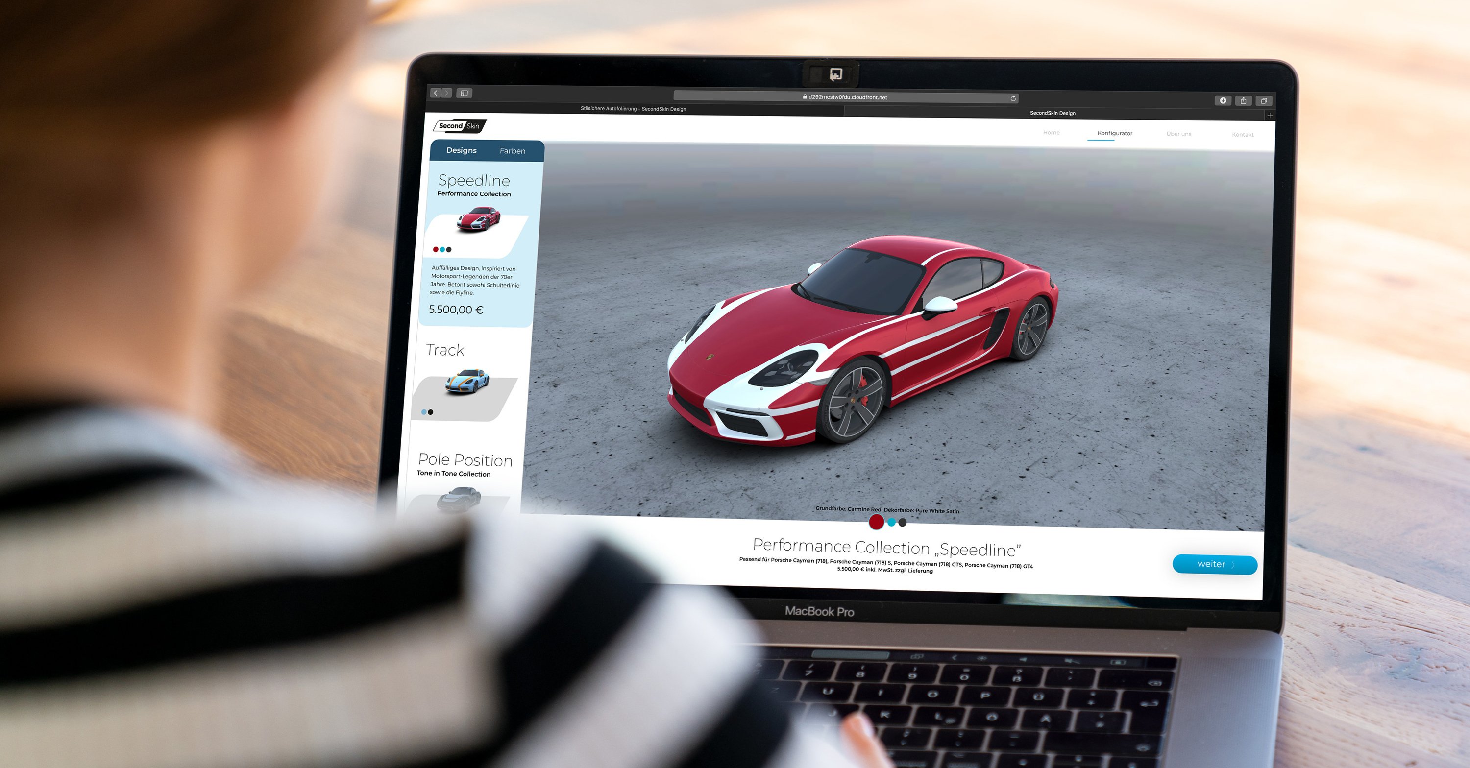 Porsche: una piattaforma online per creare la grafica su misura