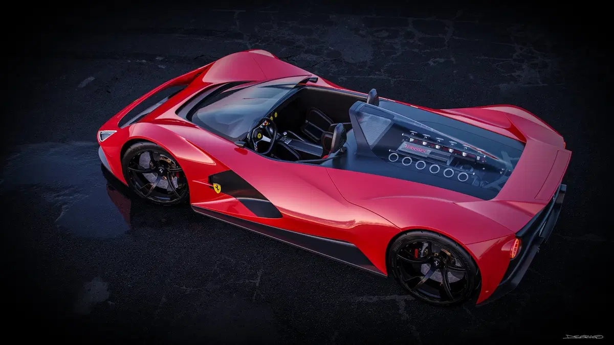 Ferrari Aliante Barchetta, V12 aspirato, cambio manuale e niente elettronica (11)