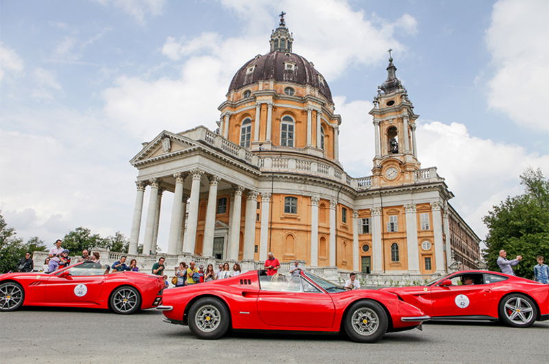 Le rosse a Parco Valentino a Torino