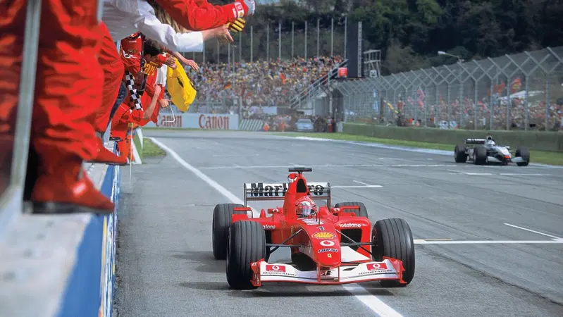 F1: Michael Schumacher, all'asta la sua Ferrari F2002