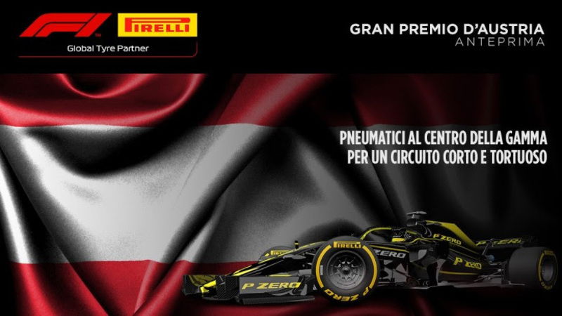 F1, GP Austria 2019: le gomme Pirelli al Red Bull Ring