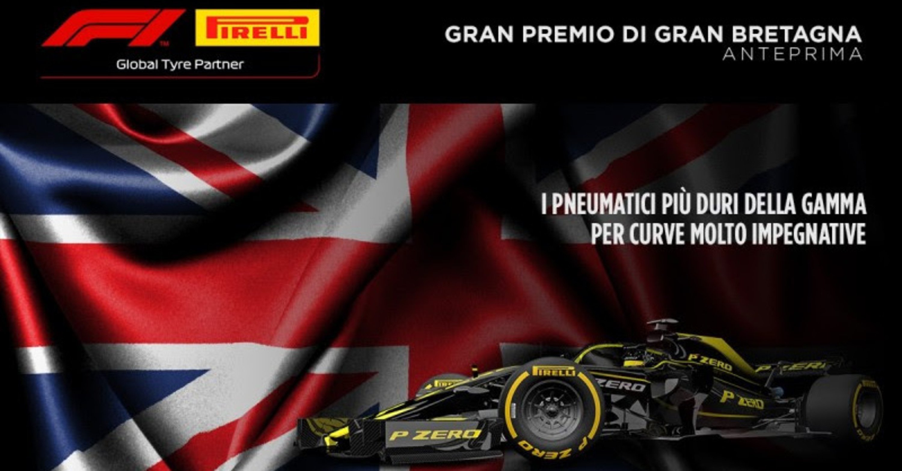F1, GP Gran Bretagna 2019: le gomme Pirelli a Silverstone