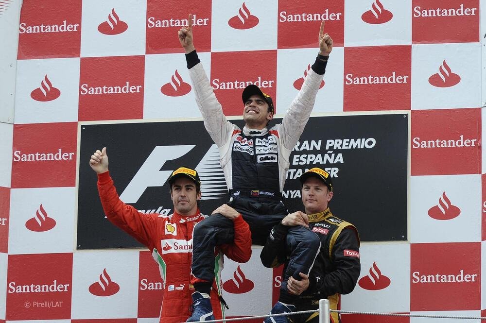 Pastor Maldonado &egrave; l&#039;ultimo pilota della Williams ad aver vinto una gara, in Spagna nel 2012