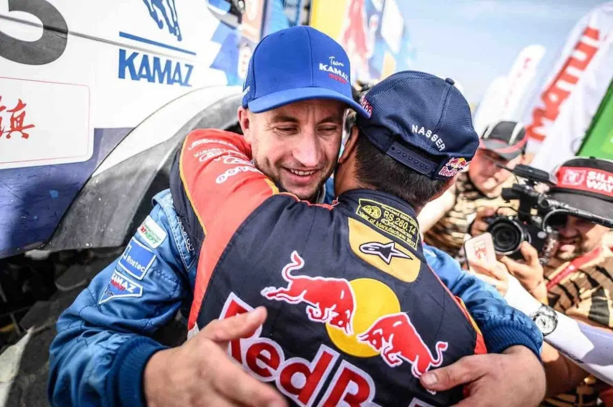Silk Way Rally 2019. Al-Attyah (Toyota), Sunderland (KTM), Shibalov (Kamaz): le Tigri Bianche (19)