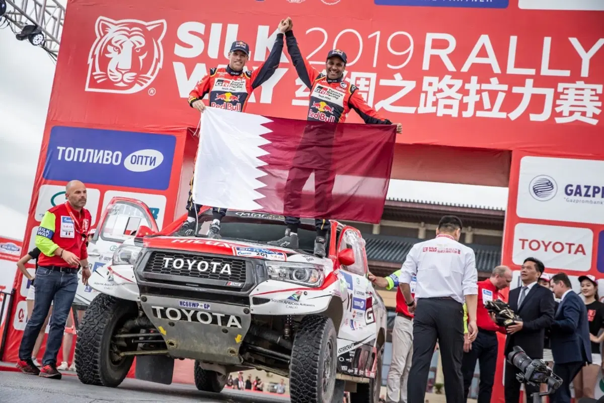 Silk Way Rally 2019. Al-Attyah (Toyota), Sunderland (KTM), Shibalov (Kamaz): le Tigri Bianche (15)