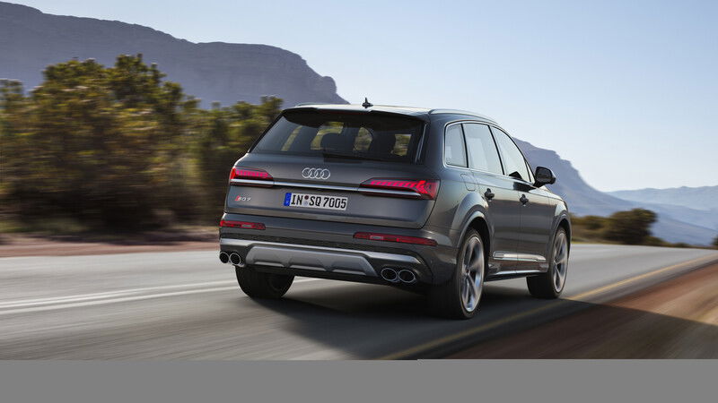 Il retrotreno della Audi SQ7 restyling