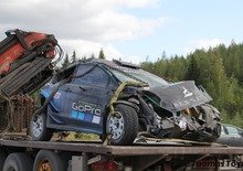 WRC 2019 Finlandia. Forfait Paddon, Auto Distrutta!