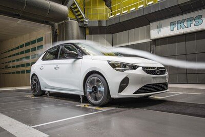 Opel Corsa: aerodinamica attiva per ridurre i consumi