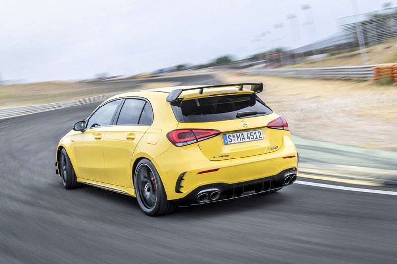 Il posteriore della Mercedes-AMG A 45