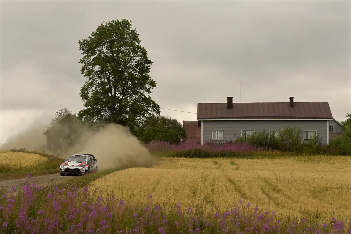 WRC 2019 Finlandia. Tutto in 2 secondi. Latvala-Meeke, Toyota, Tanak dietro a Lappi (15)