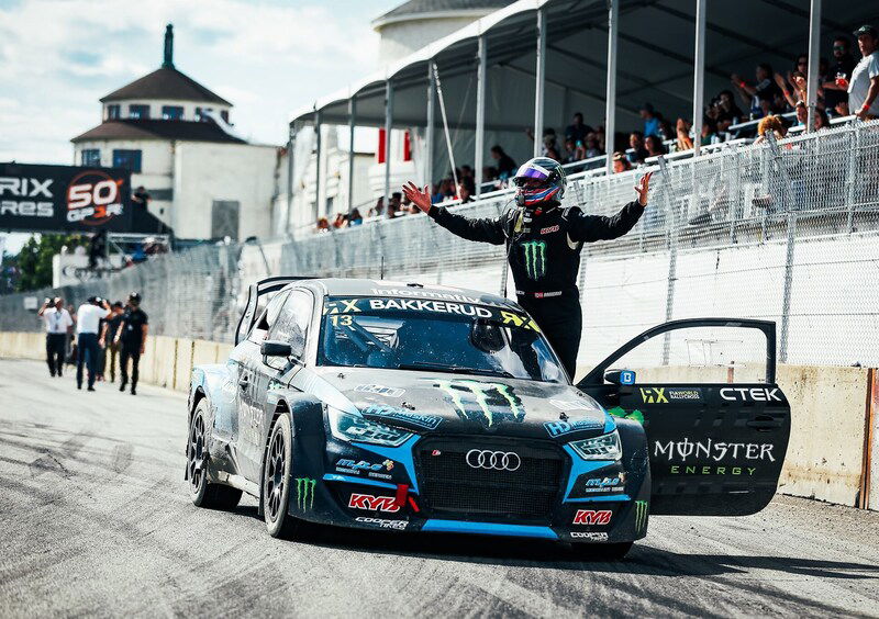 WRX 2019. Canada 3-Rivieres. Il RallyCross del Canada &egrave; di Andreas Bakkerud (Audi)