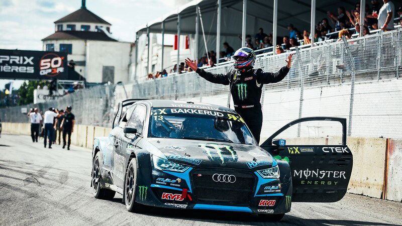 WRX 2019. Canada 3-Rivieres. Il RallyCross del Canada &egrave; di Andreas Bakkerud (Audi)