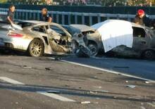 Dramma stradale a Senigallia, Incidente tra Porsche, Corsa e Panda: un morto [Foto gallery]