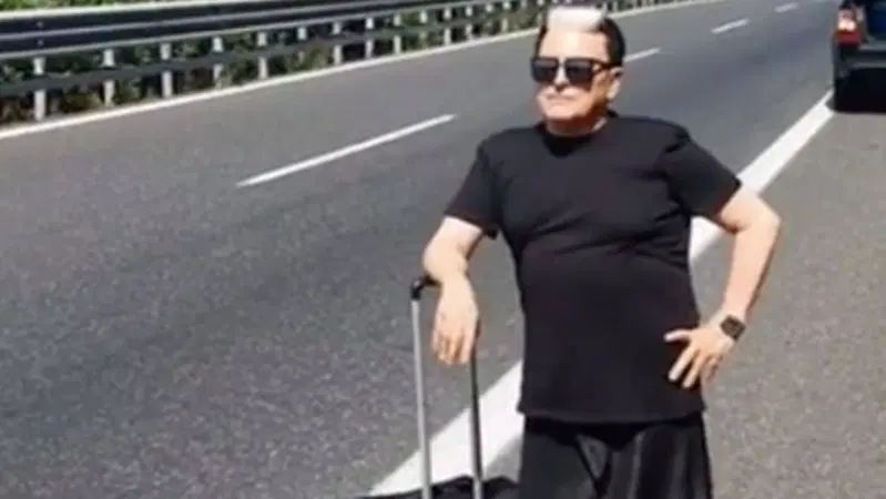 Malgioglio fermo in strada deve fare l'autostop [video]