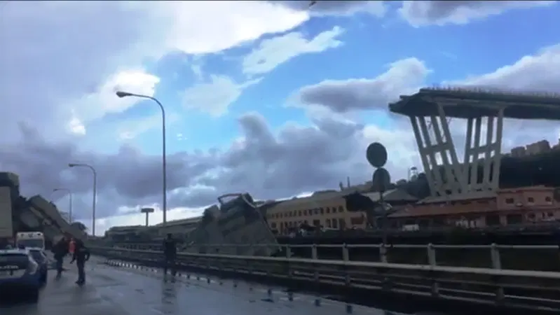Ponte Morandi: uno studio NASA rivela movimenti dal 2015