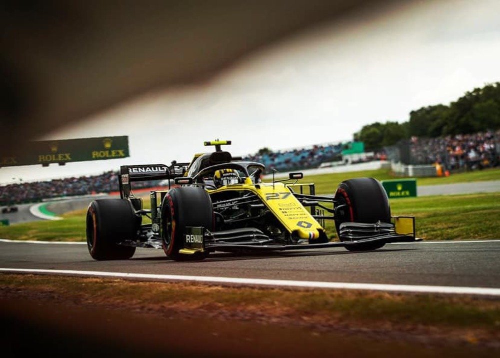 Nico Hulkenberg alla guida della Renault