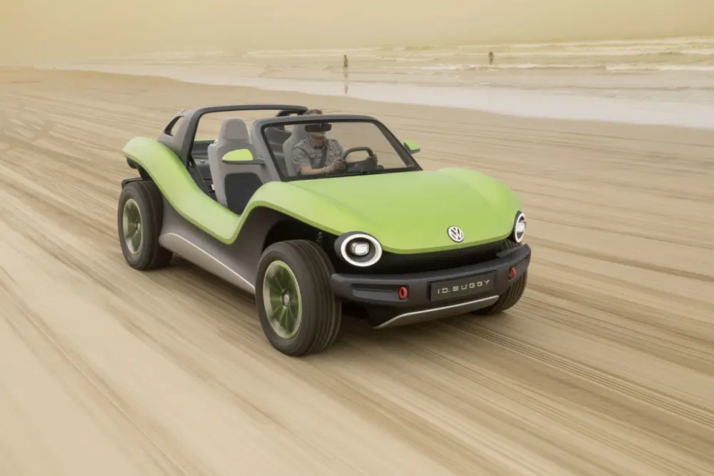 Il mezzo guidato per la prima volta in California su asfalto e sterrato &egrave; il progenitore di tutte le VW ID ma anche Seat, Audi e Skoda con pianale MEB, in strada dall'anno prossimo