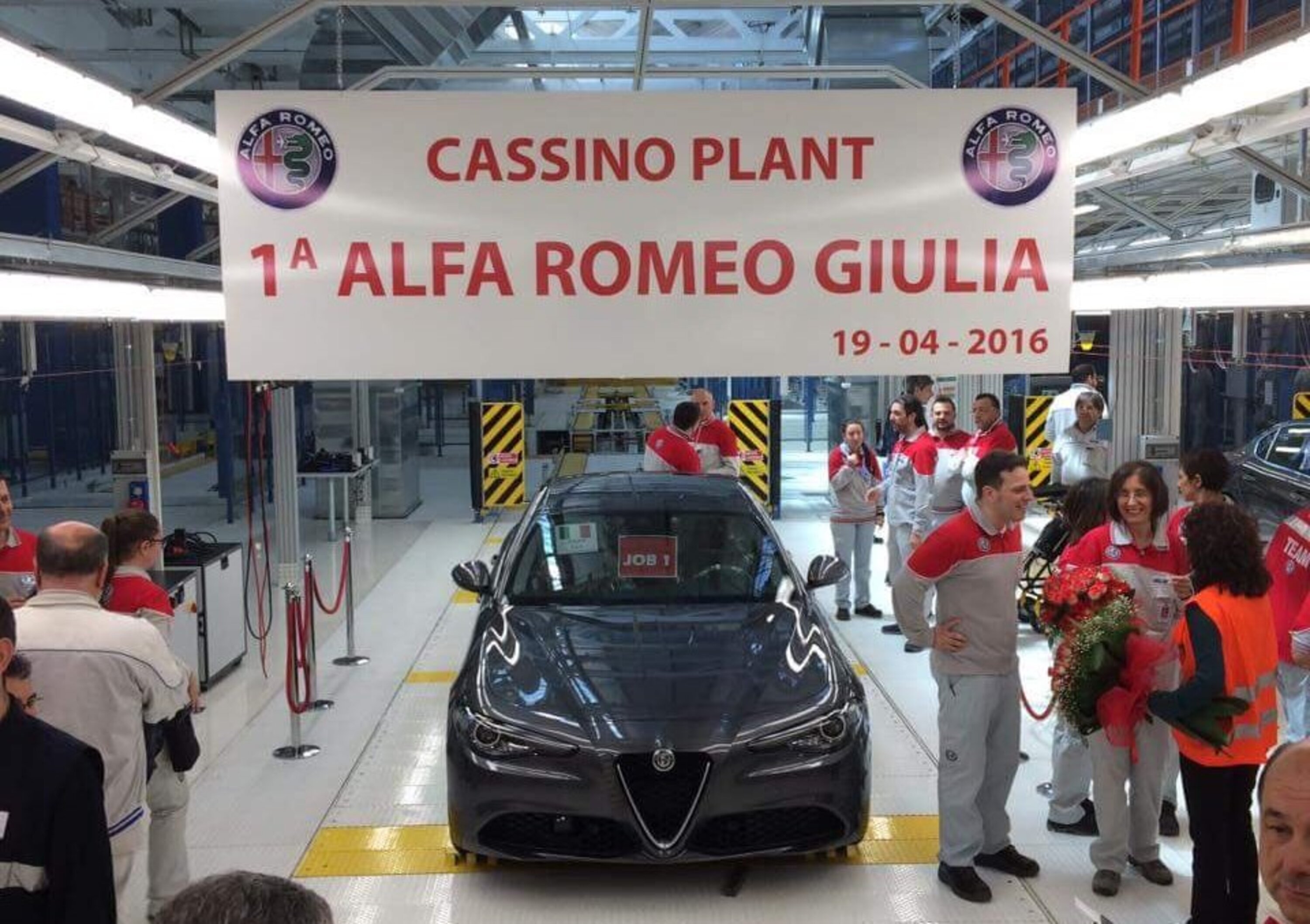 Alfa Romeo Giulia: ecco il primo esemplare 