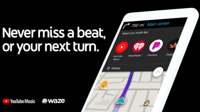Waze si integra con YouTube Music