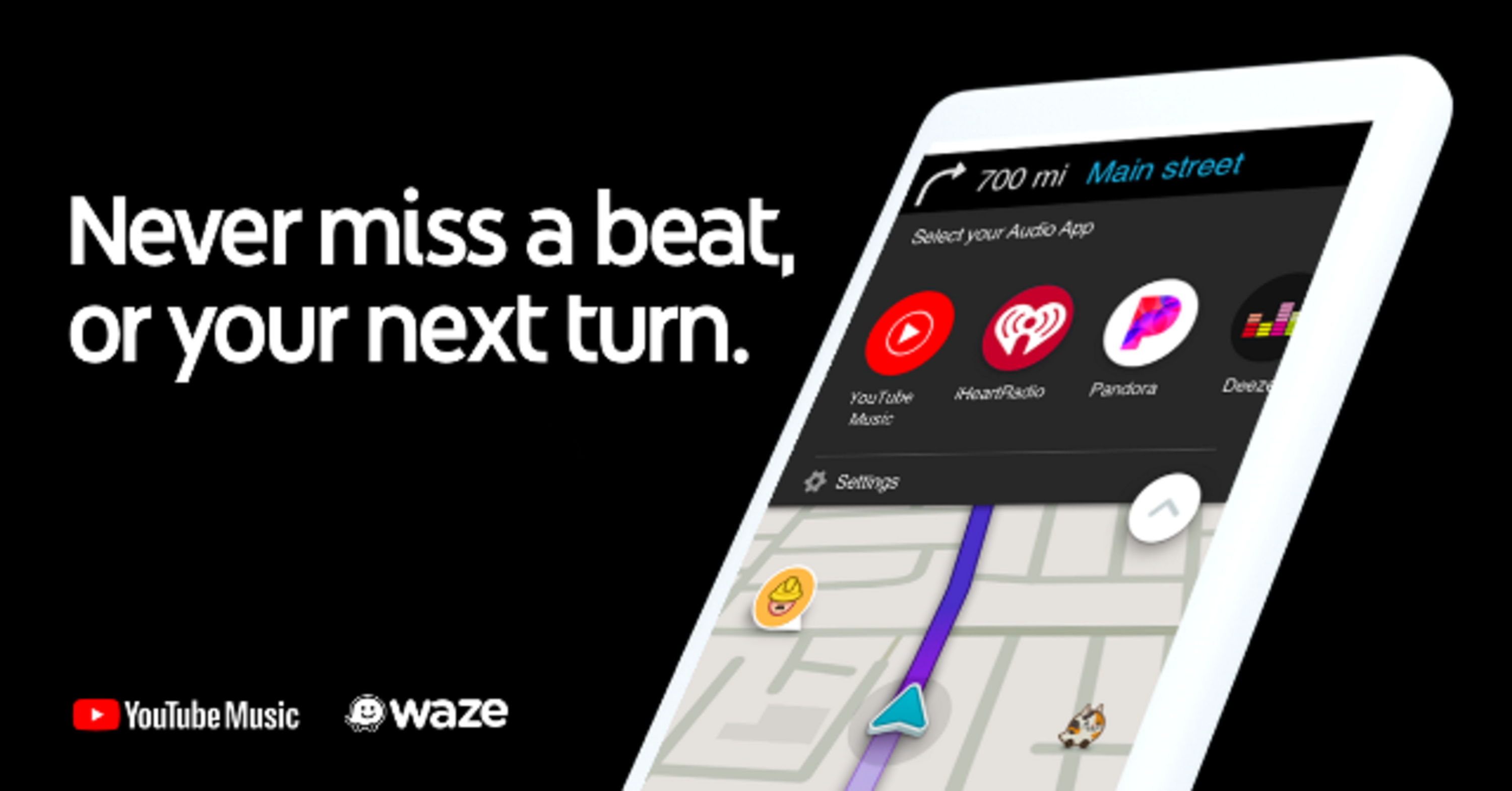 Waze si integra con YouTube Music