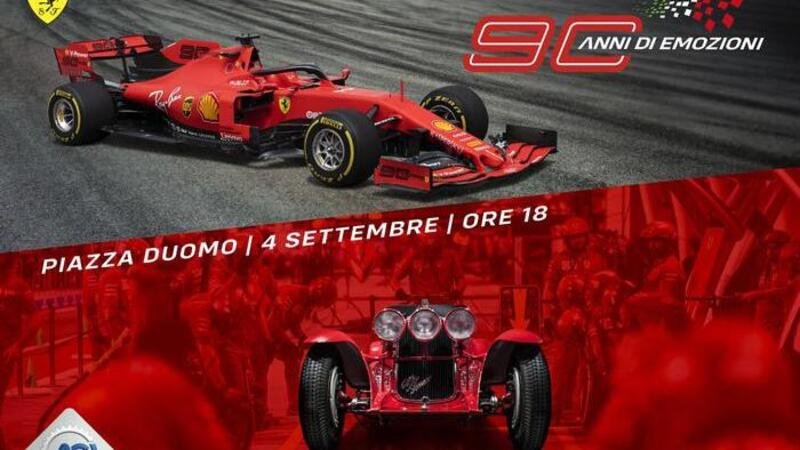 Milano: festa Ferrari per i 90 anni del GP d&rsquo;Italia