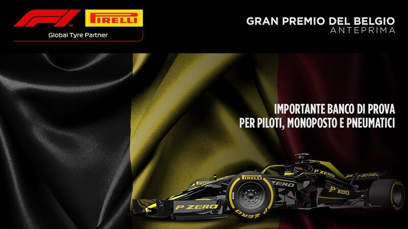 F1, GP Belgio 2019: le gomme Pirelli a Spa-Francorchamps