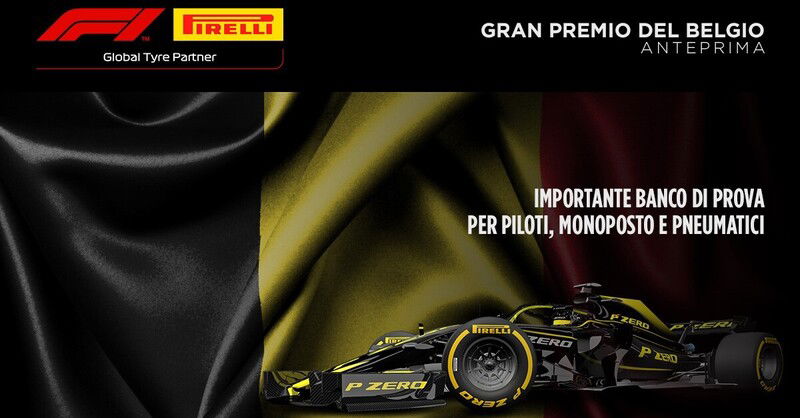 F1, GP Belgio 2019: le gomme Pirelli a Spa-Francorchamps