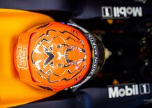 F1 Belgio 2019: casco speciale full-orange per Max Verstappen