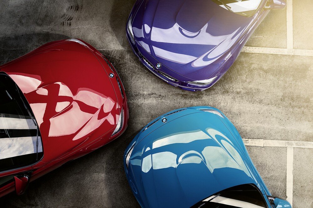Le tre colorazioni disponibili per la BMW M4 Edition ///M Heritage