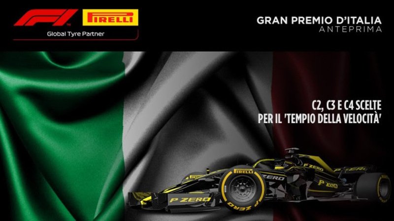 F1, GP Italia 2019: le gomme Pirelli a Monza