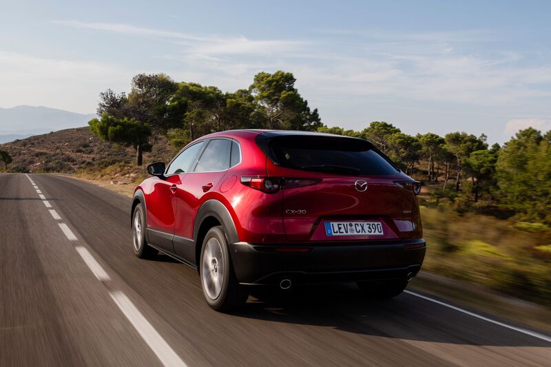 Il posteriore della Mazda CX-30