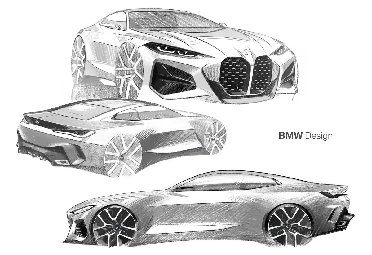 BMW Concept 4: anticipazione del futuro design al Salone di Francoforte 2019 (23)