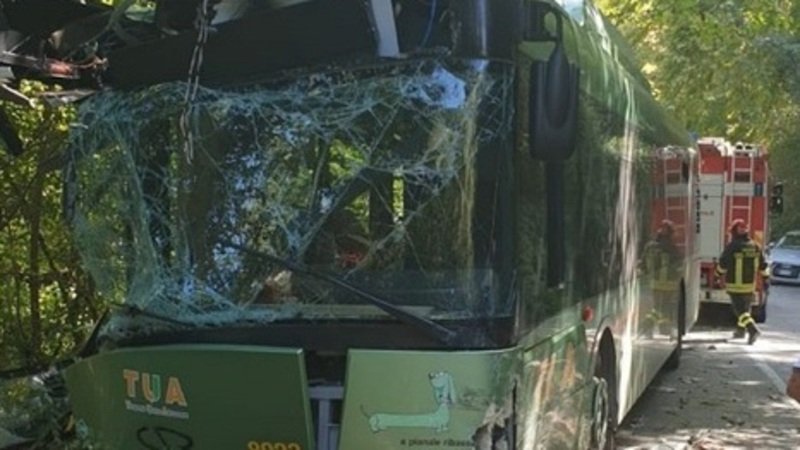 Autobus contro albero nel Pescarese, 30 feriti