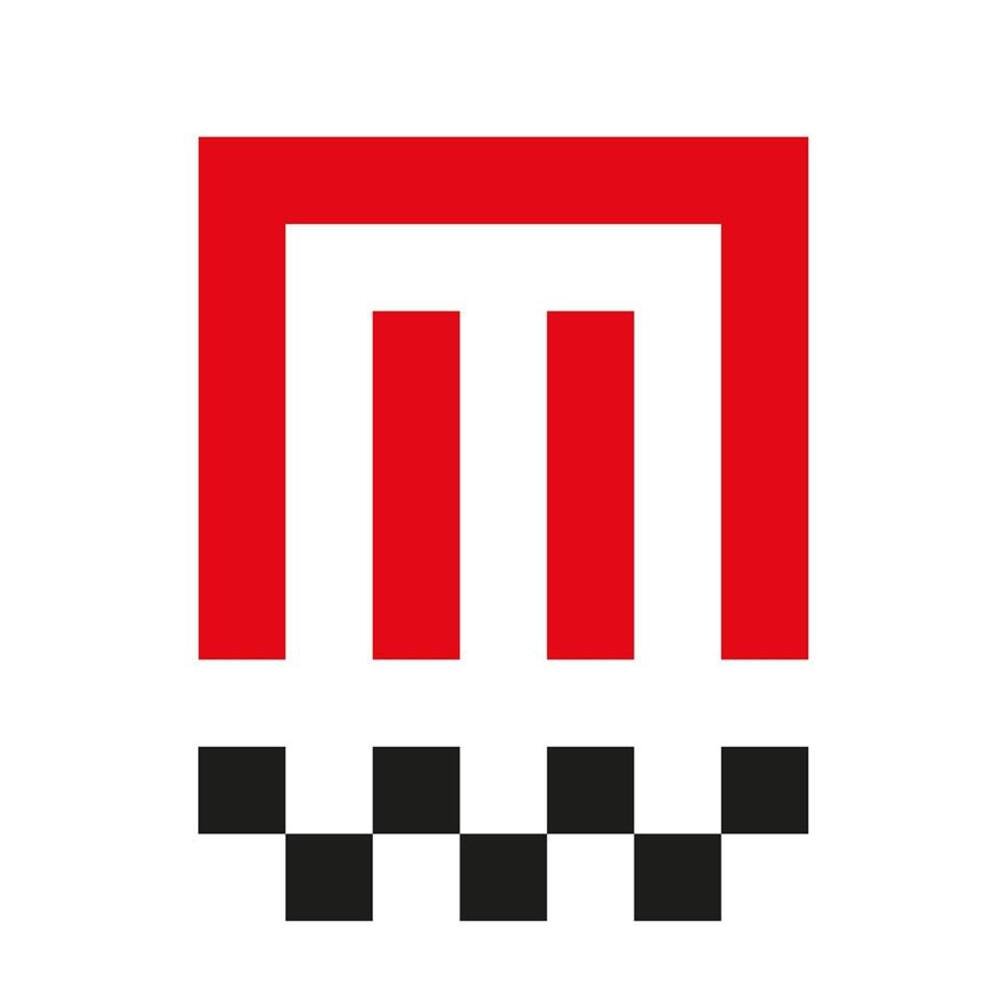 Il nuovo logo, che richiama la lettera M e il traguardo in pista, del MiMoTorShow