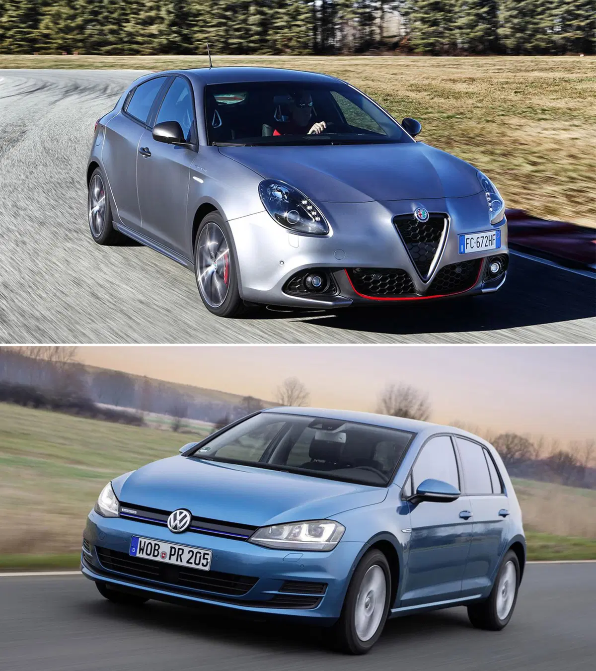 Hatchback europee a confronto: Alfa Romeo Giulietta 1.6 JTDm TCT Vs VW Golf 1.6 TDI DSG