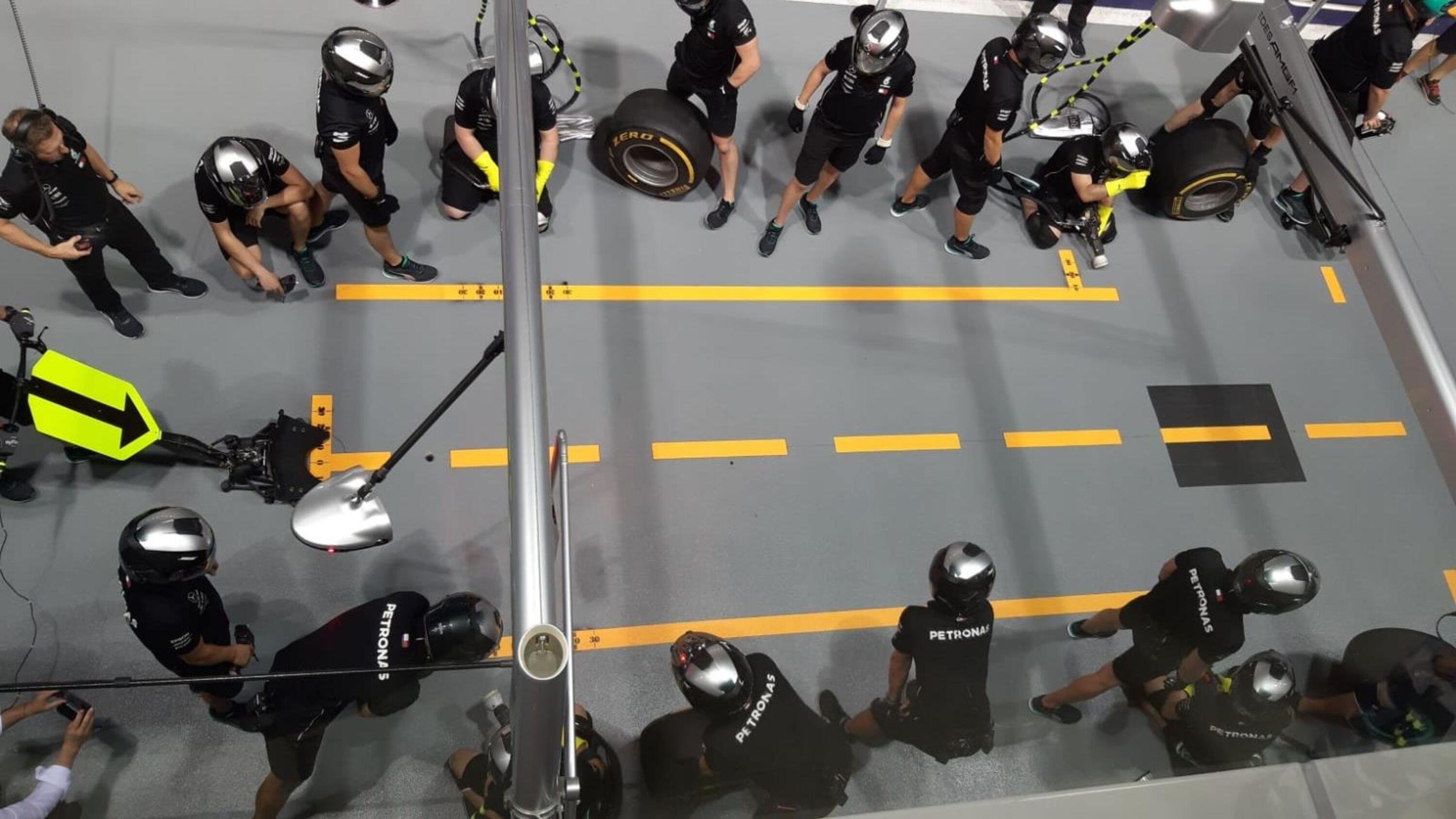F1, GP Singapore 2019: il pit stop, questione di centimetri 