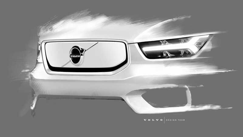Volvo XC40 elettrica, un nuovo teaser