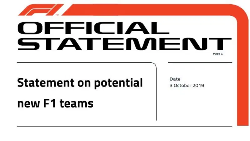 Nuovi Team nel Mondiale F1 dal 2021: un attimo, facciamo l'anno dopo