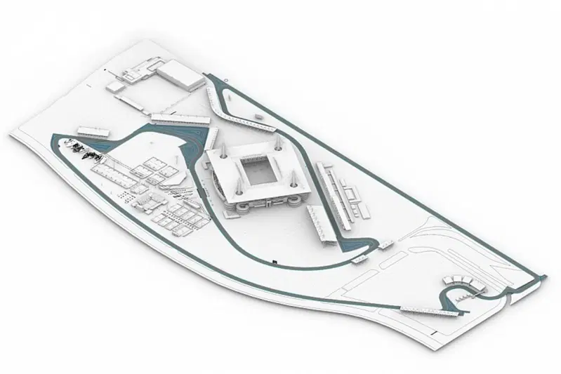 Il primo rendering del circuito all'Hard Rock Stadium