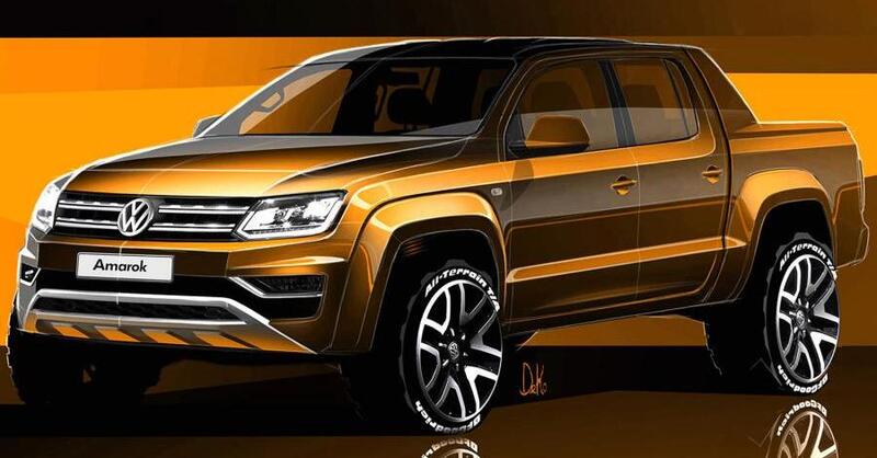 Nuovo Volkswagen Amarok: i primi bozzetti