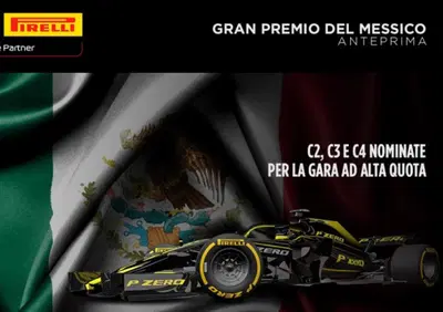 F1, GP Messico 2019: le gomme Pirelli a Città del Messico 