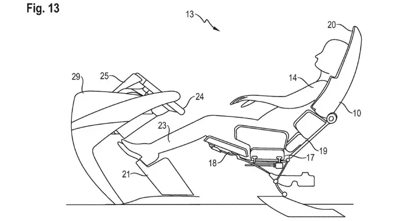 Porsche, il brevetto per il sedile strizza l'occhio alla guida autonoma