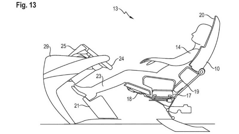 Porsche, il brevetto per il sedile strizza l&#039;occhio alla guida autonoma