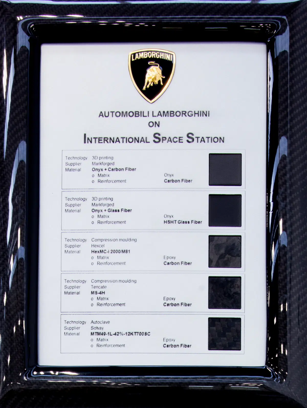 Lamborghini: test sul carbonio... nello spazio (11)