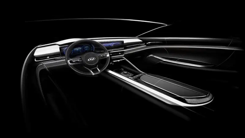 Una prima idea degli interni della Kia Optima 2020
