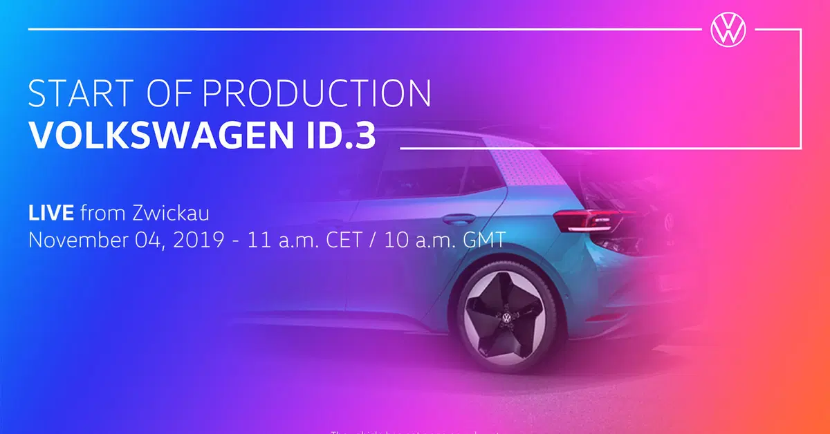 Volkswagen ID.3: il 4 novembre inizia la produzione
