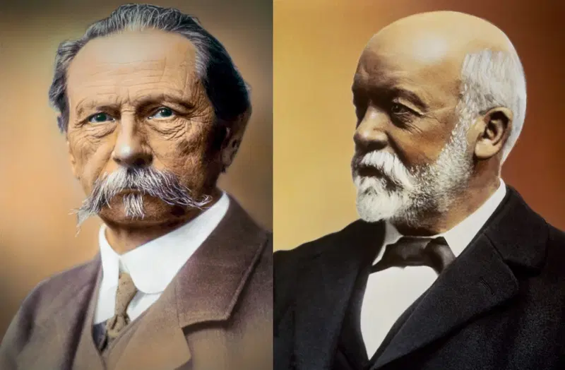Karl Benz e Gottlieb Daimler: dall'unione delle rispettive aziende nasce nel 1926 quella che oggi si chiama Daimler AG