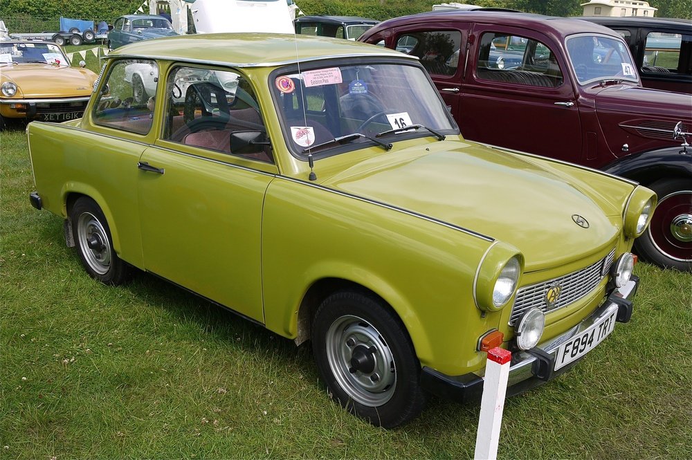Una Trabant, oggi modello scordato al contrario di alcune colleghe italiane e tedesche dell&#039;Ovest