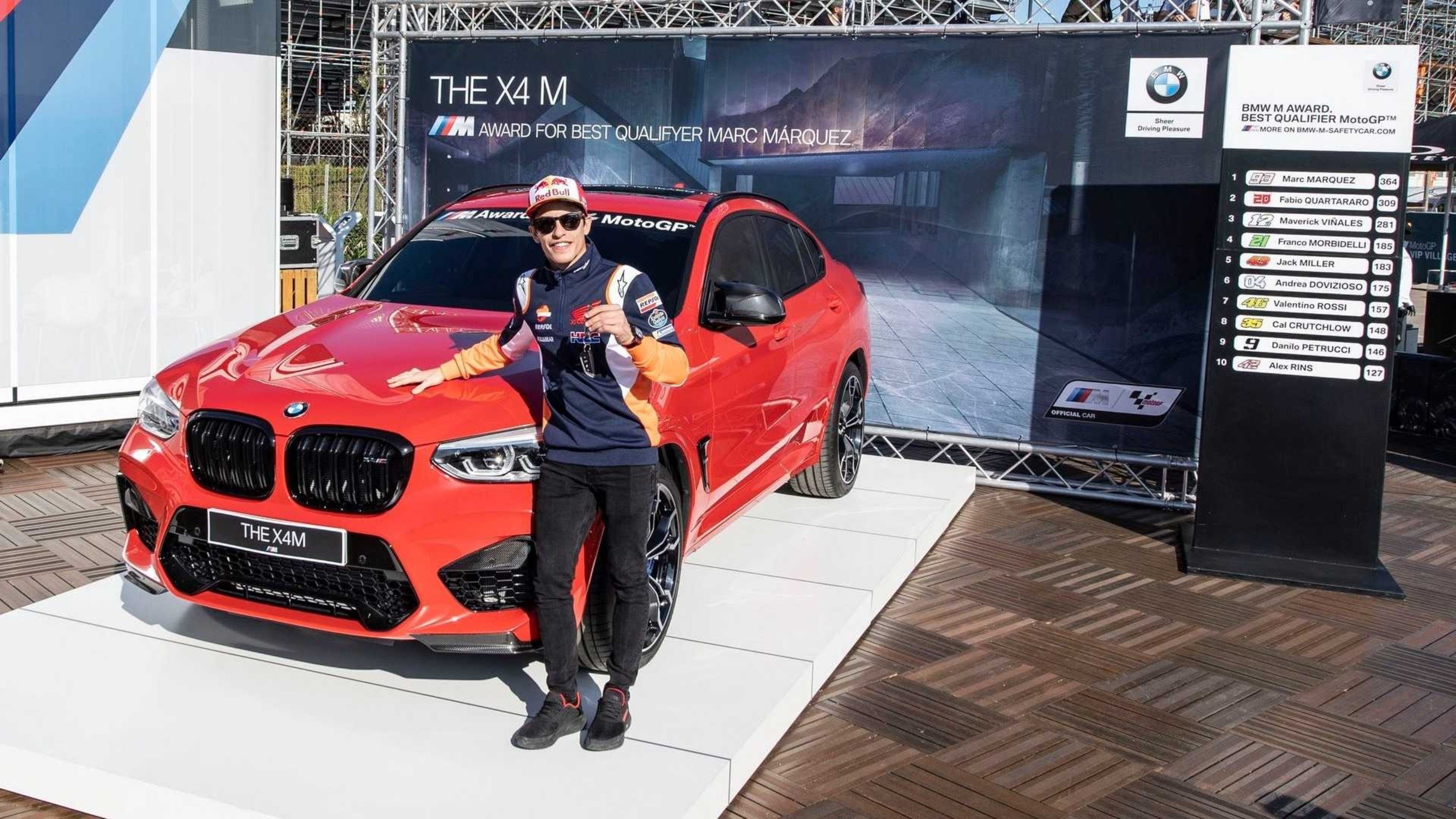 Marquez vince una X4 M, 7&deg; BMW M Award consecutivo